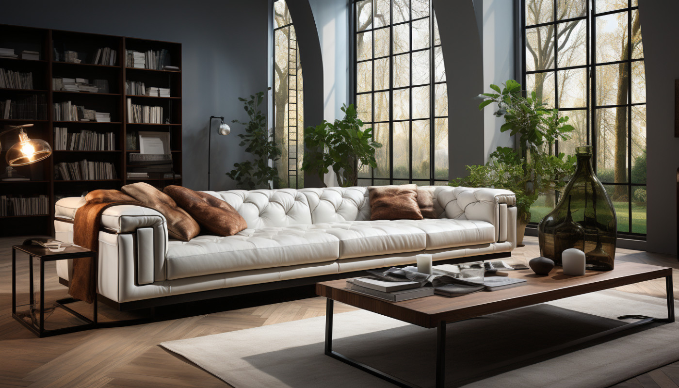 Quelle est la meilleure façon d'entretenir un canapé en cuir blanc ?